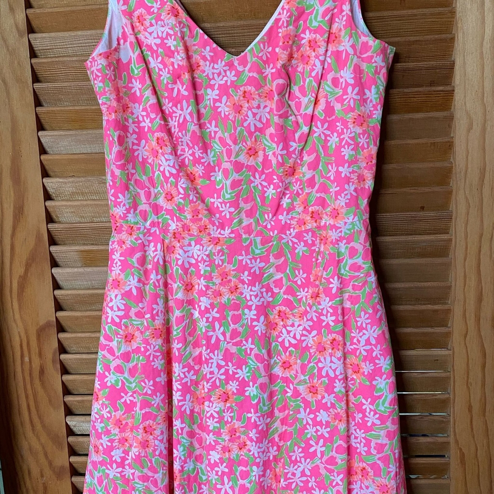 Lilly Pulitzer Freja Dress 4 Everything Nice Pink Floral